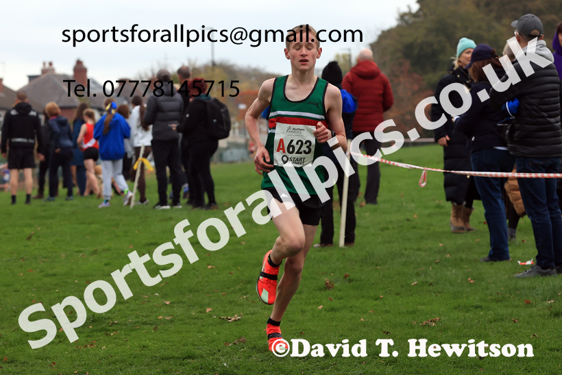 Boys Under-15s relay, 2025 Northern Cross Country Relays, Graves Park, Sheffield. Photo: David T. Hewitson/Sports for All Pics